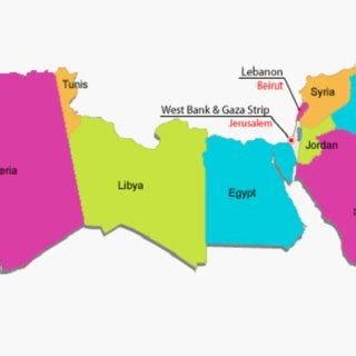 is a map showing list of MENA countries 1 | Download Scientific Diagram