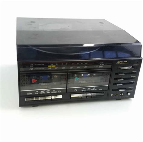 SOUNDESIGN Stereo System, 1980’s, dual cassette, turntable - Hangar 19 Prop Rentals