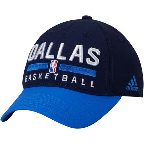 Men's Dallas Mavericks adidas Navy 2-Tone Practice Slouch Adjustable Hat