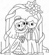 Bride And Groom Coloring Pages sketch template