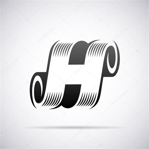 Logo vectorial para letra H. Plantilla de diseño 2023