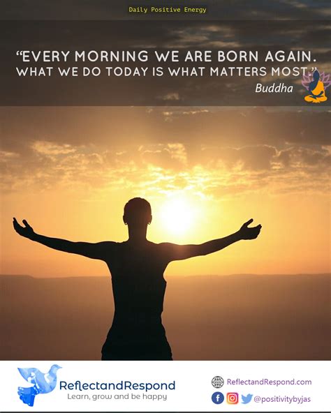 Every morning we are born again - ReflectandRespond