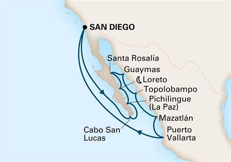 Historical Baja Peninsula & Sea Of Cortez - Holland America (12 Night Roundtrip Cruise from San ...