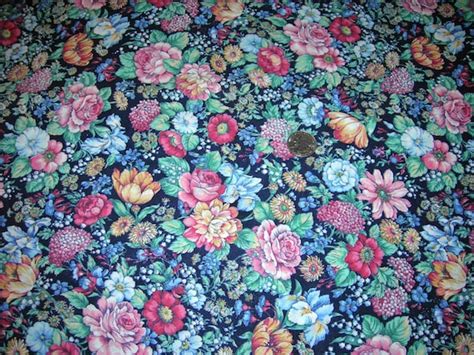 Premium Cotton Fabric Victorian Floral Design Pattern Print