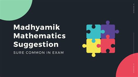 Madhyamik Mathematics Suggestion 2025 PDF Download Sure Common WBBSE ...