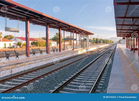 Ronda. Railroad station. stock image. Image of blue, aprons - 80276553