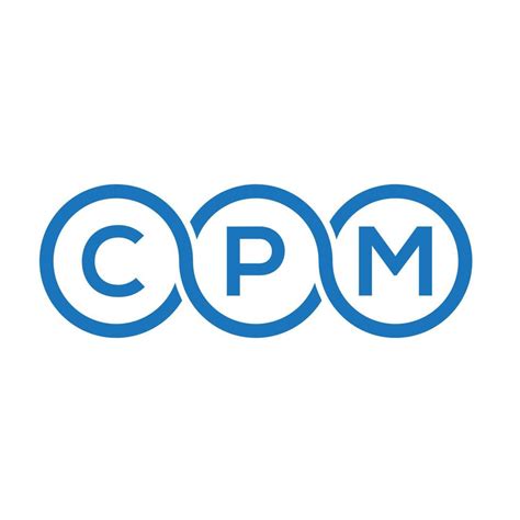 CPM letter logo design on white background. CPM creative initials ...