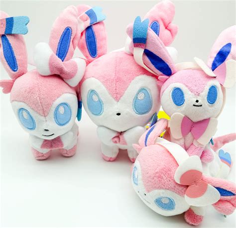 Pokémon Center Plush: Sylveon & Leafeon Pokémon Doll (including my present collection ...