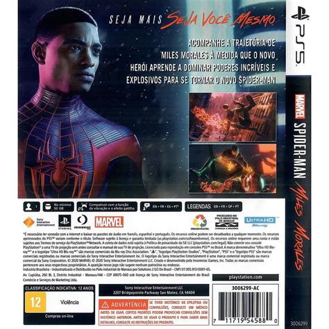 Marvel Spider-Man Miles Morales Ps5 (Seminovo) (Jogo Mídia Física) - Arena Games - Loja Geek