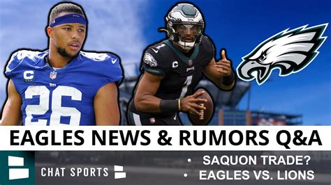 Saquon Barkley Trade? Start Nakobe Dean? Trade For Kareem Hunt? Philadelphia Eagles News, Rumors ...