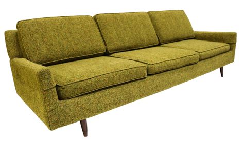 Mid-Century Modern Green Upholstered Sofa - Mary Kay's Furniture