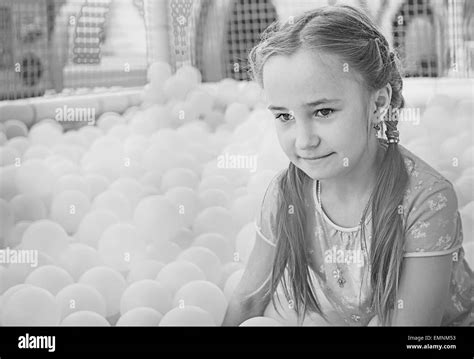 Happy girl enjoying in the Playground Stock Photo - Alamy
