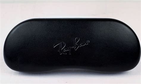 Ray Ban Black Sunglasses Glasses Hard Shell Leather Clamshell Case Only - Holder #RayBan # ...