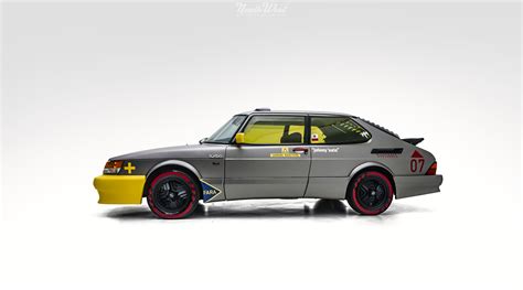 Born From Jets: SAAB 900 Turbo SPG gets Vinyl Wrapped