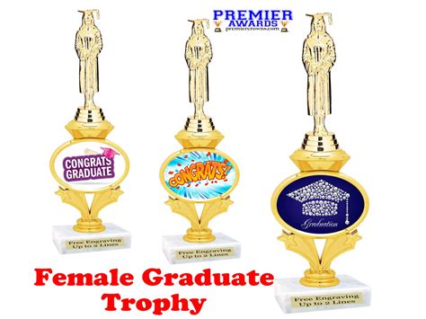 Graduation Theme Trophy. Female Graduate. Great Award to - Etsy