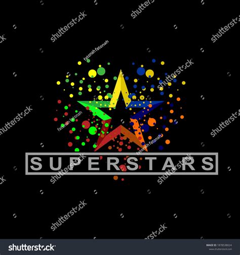 Super Star Logo Design Vector Stock Vector (Royalty Free) 1878538024