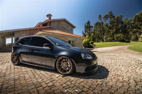 Volkswagen Golf GTI V Black with Z Performance ZP2.1 Aftermarket Wheels ...