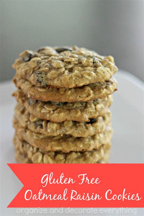 Gluten Free Oatmeal Raisin Cookies - Organize and Decorate Everything