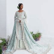 Buy Lehenga Kameez Dupatta Blue Bridal Dress Pakistani Florida ...
