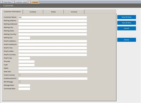 Invoicing Template Database Invoice Database Invoice Template in Microsoft Access Invoice ...