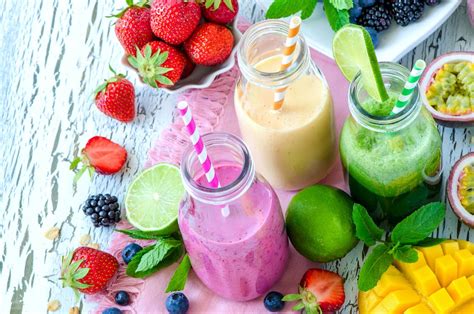 Assorted Smoothies On Glass Jars · Free Stock Photo