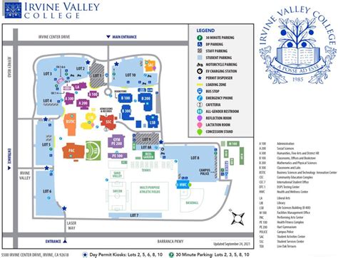 Irvine Valley College Campus Map - Ontheworldmap.com