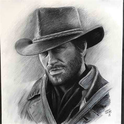 Arthur Morgan - pencil - 14 x 17 inches Red Dead Redemption 1, Read ...