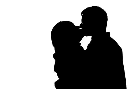 Kissing Silhouette | Free Download Clip Art | Free Clip Art | on ...