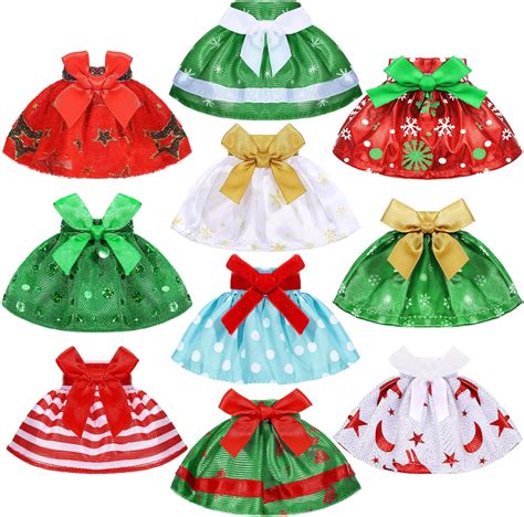 Amazon.com: Geosar 10 Pcs Christmas Elf Accessories Christmas Dress for ...