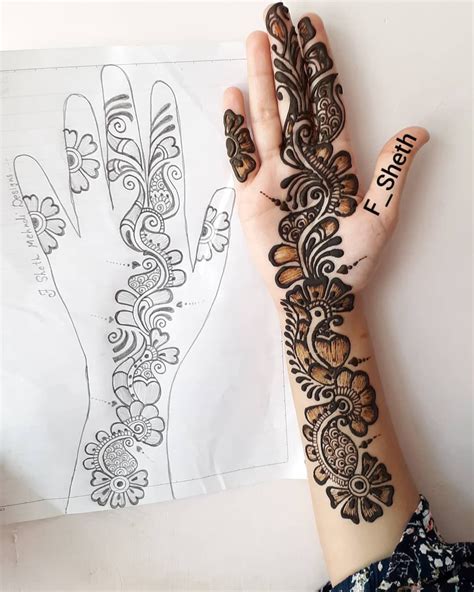 Pencil Hand Mehndi Design Drawing ~ Drawing Easy Mehndi Pencil Sketch ...