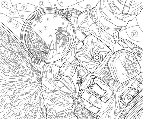 Space Coloring Pages Hard