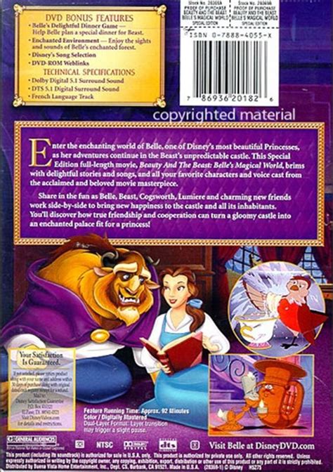 Beauty And The Beast: Belle's Magical World (DVD 2003) | DVD Empire