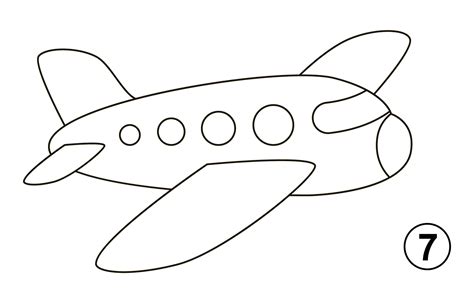 How to Draw an Airplane in 7 Easy Steps (for Kids) - VerbNow