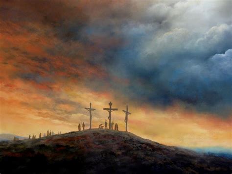 Calvary by James Martin - Veritasse - Christian Art | Christian art, Jesus christ art, Jesus ...