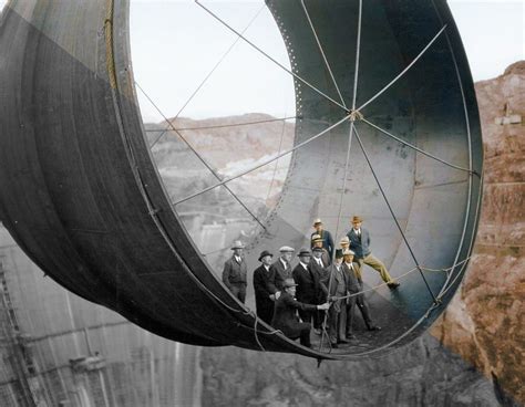 The Hoover Dam Under Construction, 1935 – Dynamichrome Viewfinder – Medium