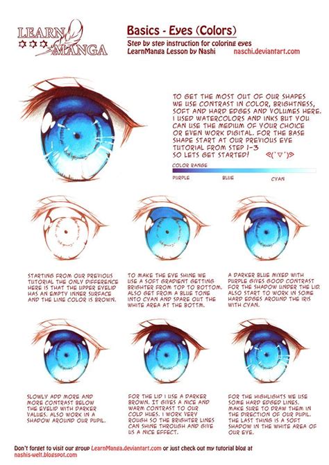 Eyes-ColorLearn Manga Basics: Eyes-Color by Naschi | Anime eyes, Anime drawings tutorials, Manga ...