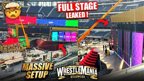 WrestleMania 39 FULL STAGE LEAKED😱 MASSIVE STAGE | WWE WrestleMania 39 ...