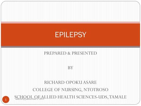 Epilepsy | PPT