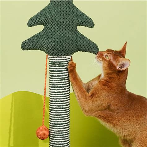 Pine Cat Scratching Post Cat Tree 27.6 Inches Cat Scratcher - Etsy