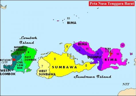 Peta Provinsi Nusa Tenggara Barat Gambar Dan Keterangannya - Riset