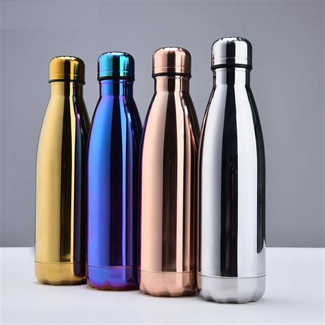 Metallic Color Stainless Steel Water Bottle | Sporty Bottle
