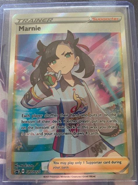 Marnie full art (good centering), Hobbies & Toys, Toys & Games on Carousell