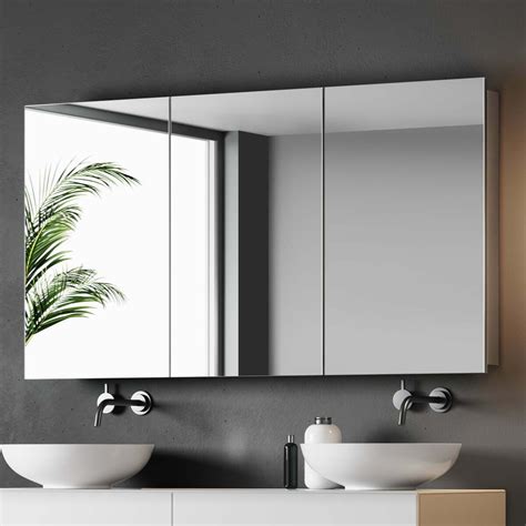 Elena Stainless Steel Mirror Cabinet 650x1200mm | Bathroom Mountain