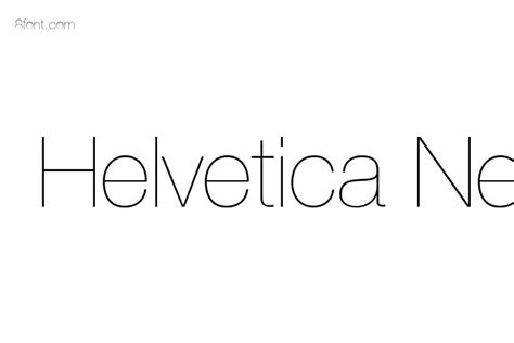 Helvetica Neue UltraLight Font - Free Font Download