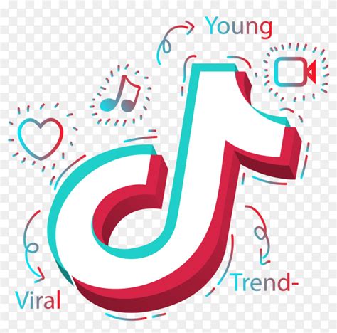 Tiktok logo design on transparent background PNG - Similar PNG