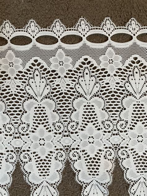 Vintage Victorian Motif Lace Valance Trim Window Curtain - Etsy