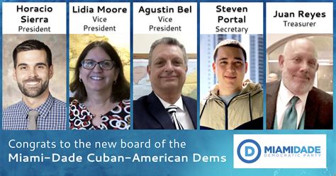 Congrats to the new board of the Miami-Dade Cuban-American Democratic Club - Miami-Dade ...