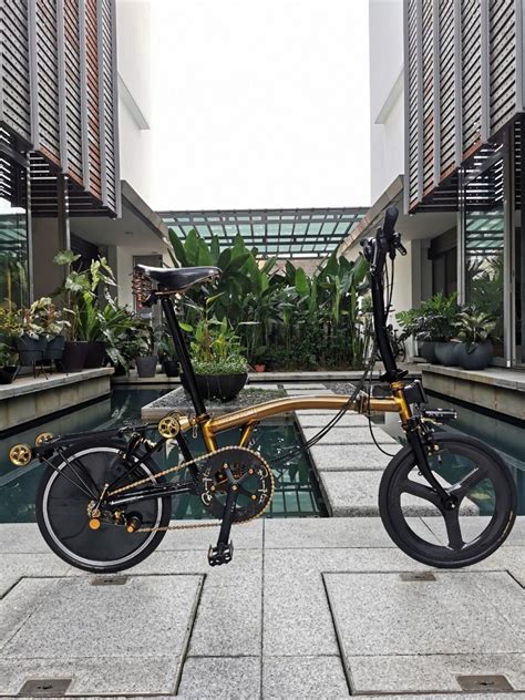 Brompton Asia Gold Edition, Sports Equipment, Bicycles & Parts, Bicycles on Carousell