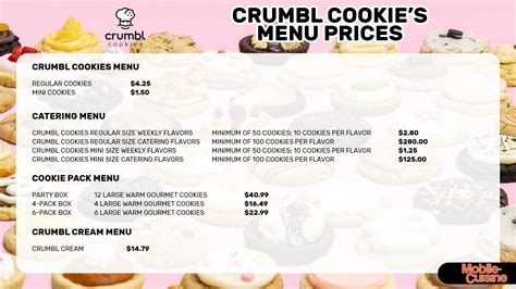 Crumbl Cookies Menu Prices + Loyalty Program (2024)