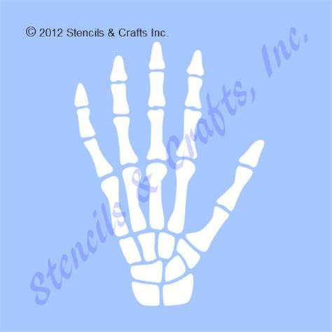 SKELETON HAND STENCIL, Bone Stencil, Skeleton Template. Halloween Stencil, Painting Stencil ...